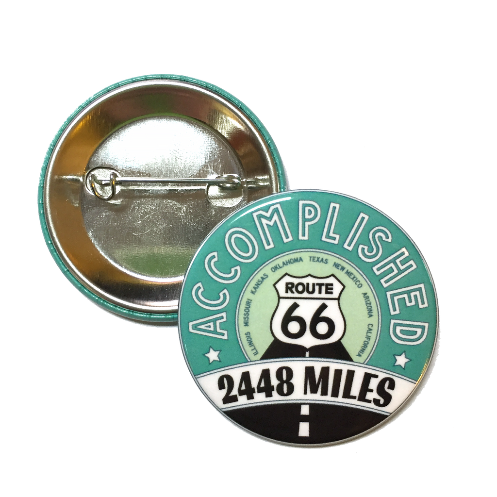 2448 Miles Accomplished Button